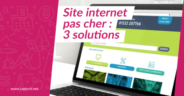 Solutions pas chères pour créer un Site Web !